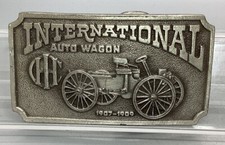 Vintage 1907-1909 International Auto Wagon Belt Buckle - Bergamot