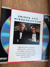 CRIMES AND MISDEMEANORS Laserdisc LD VERY GOOD CONDITION GREAT FILM WOODY ALLEN 