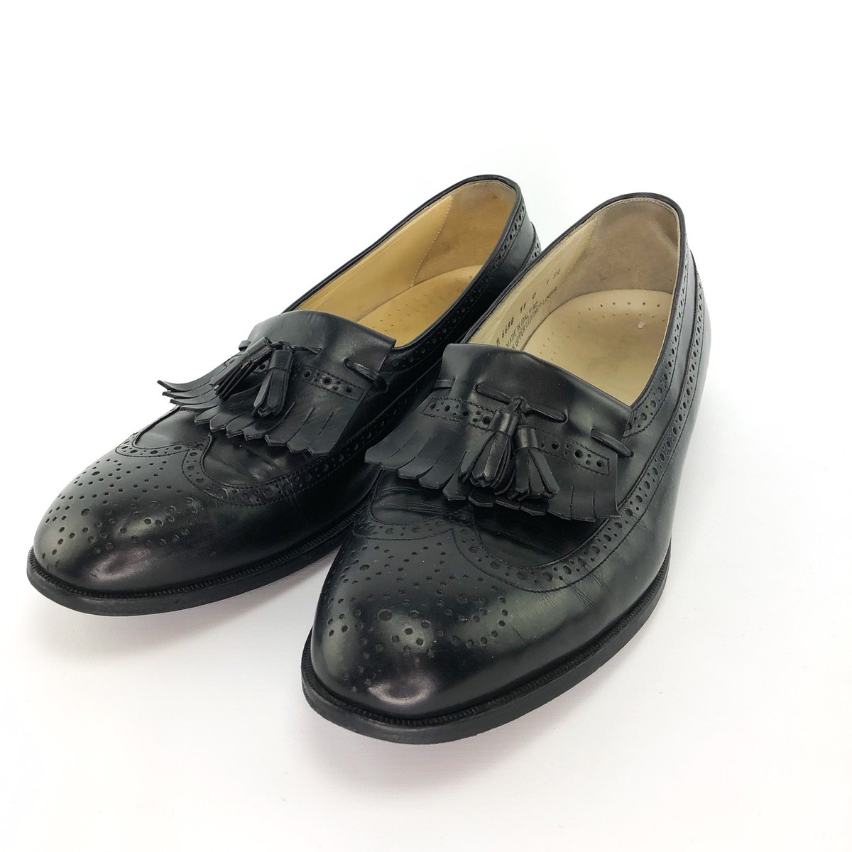 Men's Rockport Black Slip on Loafers with Tassels Size 11 - Main Image