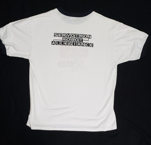 VINTAGE Servotron Man Or Astroman t shirt tour 1990's RARE READ Robot - Picture 2 of 7