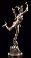 Hermes Figur - GöTterbote - Veronese Statue Bronziert Sammlerfigur Deko