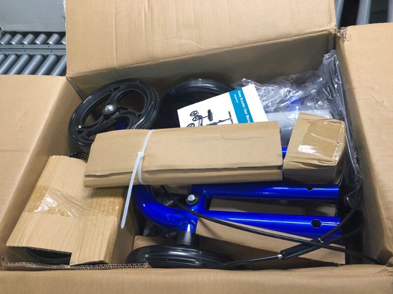 RINKMO Knee Scooter Leg Support Walker, No Crutches, NEW Steerable Knee