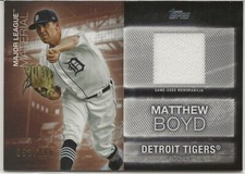 2020 Topps Series 1 - MLM-MB MATTHEW BOYD MATERIAL RELIC 93/199
