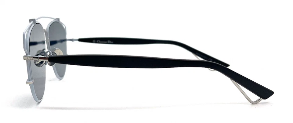 NUEVAS GAFAS DE SOL CHRISTIAN DIOR 0PQXA9 AZUL PLATA NEGRO AUTÉNTICAS 57-14 MM Foto 3 de 4