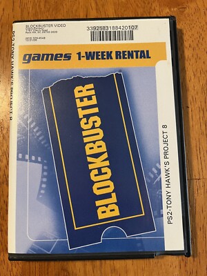 REDUCED Blockbuster Video In 1-WK Rental Case - PS2 - TONY HAWK'S ...