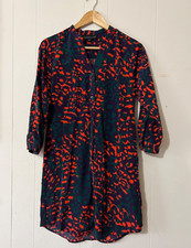 ATTENTION Colorful Cheetah Print 3/4 Sleeve Casual Style Dress Size XS