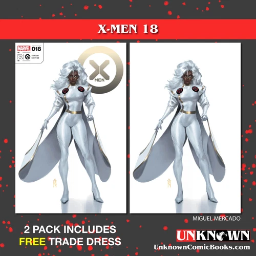 [2 PACK] X-Men #18 Unknown Comics Miguel Mercado Exclusive Vogue Var (01/11/2023
