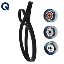 For Toyota 4Runner FJ Cruiser 4.0L Serpentine Drive Belt & 3Pcs Idler Pulley Kit