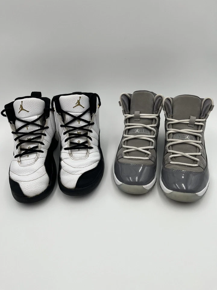 Размер 3Y Nike Air Jordan 11 ретро (PS) классный серый и 12 ретро Royalty черный комплект - Изображение 2 из 4