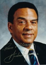 Andrew Young-Signed Color Photograph (Civil Rights Leader & Director SCLC)