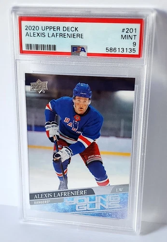 2020-21 Upper Deck  Young Guns #201 Alexis Lafreniere (RC) PSA 9
