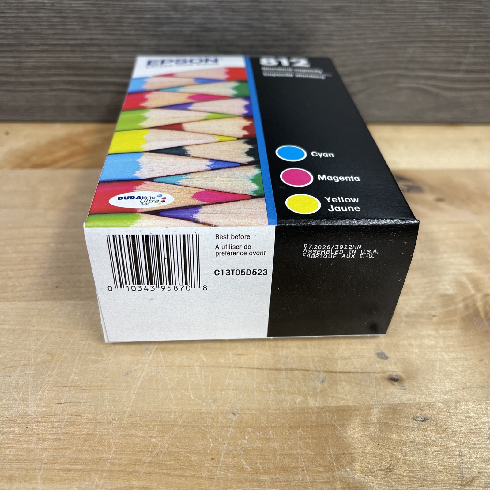 Epson 812 Cyan Magenta Yellow Ink Set T812520-S Exp 07/2026 New | eBay
