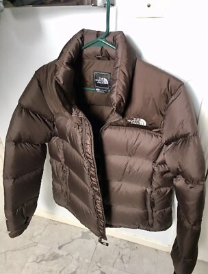 North Face L Brown Womens 96 Retro Nuptse Puffer Jacket 700