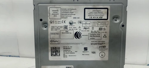 5F0035824C Sistema Audio/Radio Cd para SEAT LEON (5F1) Reference 2020 3561606 - Imagen 4 de 10