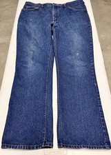 Vintage 70s LEE Riders Bootcut Jeans actual 36x31 USA Made Talon 42 Zipper