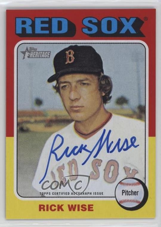 2024 Topps Heritage High Number Real One Auto Rick Wise #ROA-RW