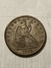1862 S seated liberty half dollar