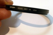 Tiffen 1A Skylight 62mm Lens Filter (wide angle) made in USA