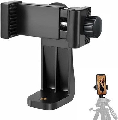 #ad Phone Tripod Mount Adapter Universal Cell Holder Fits Any Black $9.74