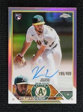 2023 Topps Chrome Rookie Auto Refractor 199/499 Ken Waldichuk #RA-KW Auto 0wx2