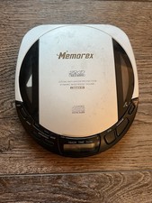 Memorex MD6250 Portable CD Player Silver Vintage 1998 Anti-Shock DBBS Tested