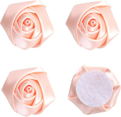 YAKA 20pcs Handmade Stereo Fabric Rose Flowers for DIY Headdress Flowers Headban