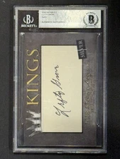 2018 Historic Autographs HA Kings 2 LEFTY GROVE Auto 9/9 BAS Authentic HOF