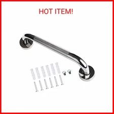 12 Inch Stainless Steel Chrome Shower Grab Bar, ZUEXT Bathroom Balance Bar, Safe