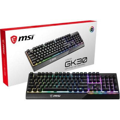 MSI VIGOR GK30 Gaming Keyboard - USB 2.0 Interface - 12+ Million Keystroke Life