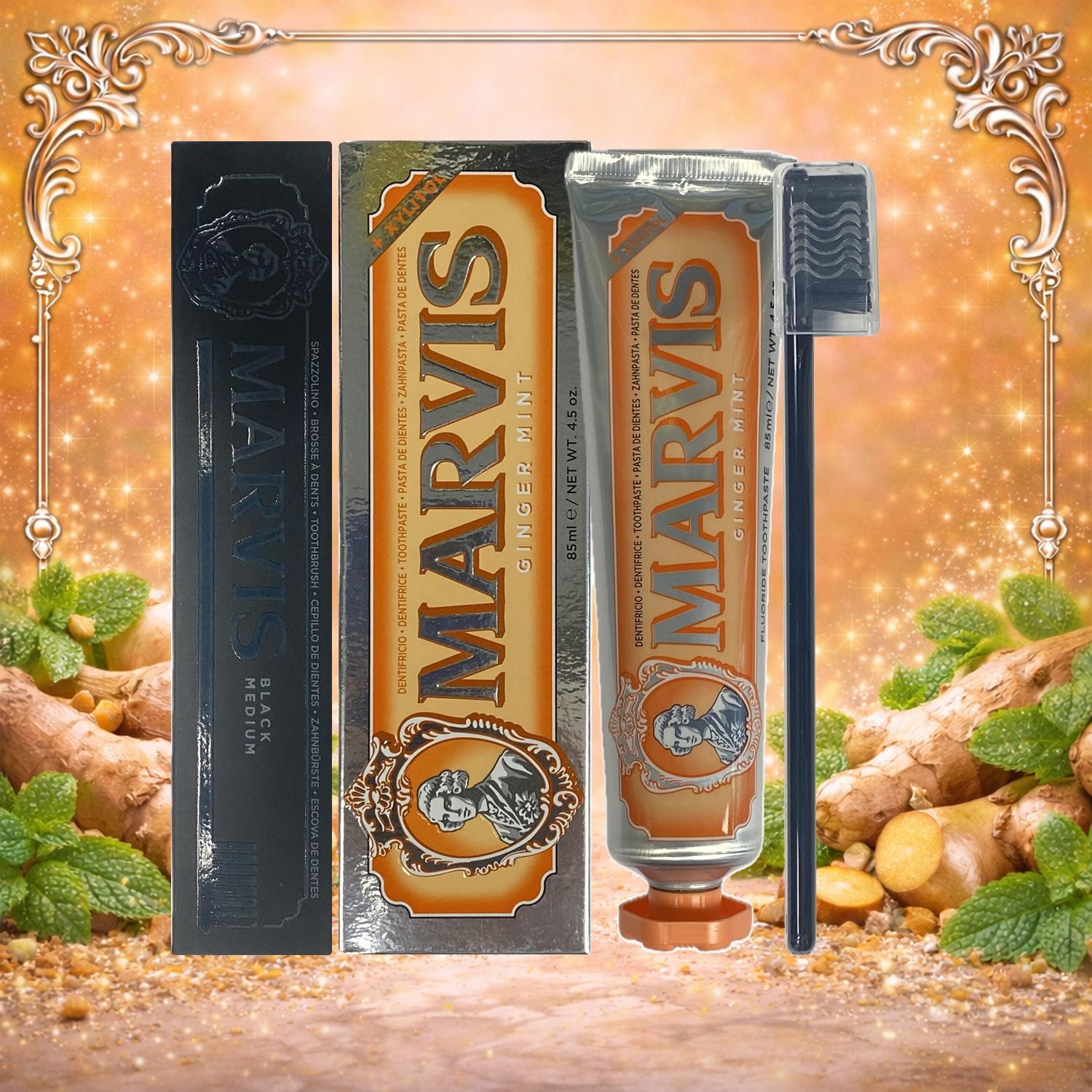 Marvis White Ginger Mint Toothpaste 85Ml - Image 3