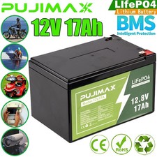 17Ah 12V Rechargeable LiFePO4 Lithium Battery Built-in BMS 4000 Deep Cycles