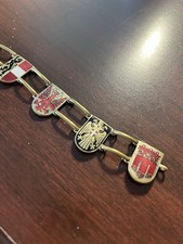 Vintage German Wappen Bracelet Enamel Coat of...