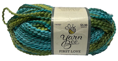 Yarn Bee First Love TURQUOISE MULTI 5 oz 143 yards 5 Bulky