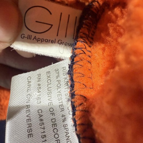 Chicago Bears Sweatshirt Mens 3XL Blue NFL Football G-III Full Zip Hoodie Fleece - Afbeelding 7 van 9