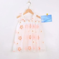 Girls Fashion Sling Embroidered Sweet Dress sz 5yrs
