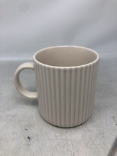 Starbucks Mug Cer Ribbed Logo 16oz Beige Ceramic Coffee Tea Cup