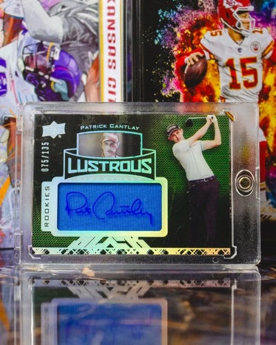 2014 Upper Deck Exquisite Black #64 Patrick Cantlay Lustrous Signatures /135