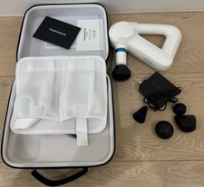 Therabody Theragun Elite Deep Tissue Percussive Massage Gun White Charger  Case