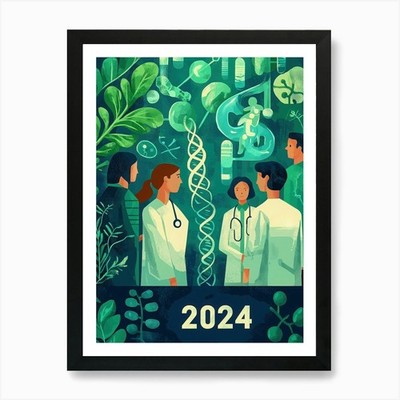 Aihrgdesign A Hopeful Medical Poster Gerahmtes Wandbild Poster Leinwanddruck Bild