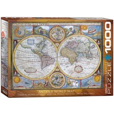 EuroGraphics New and Accurate Map of The World Puzzle 1000-Piece , 6000-2006