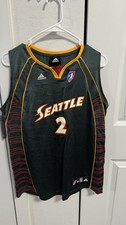 RARE 2000s Adidas WNBA Seattle Storm Swin Cash #2 Basketball Jersey Womens