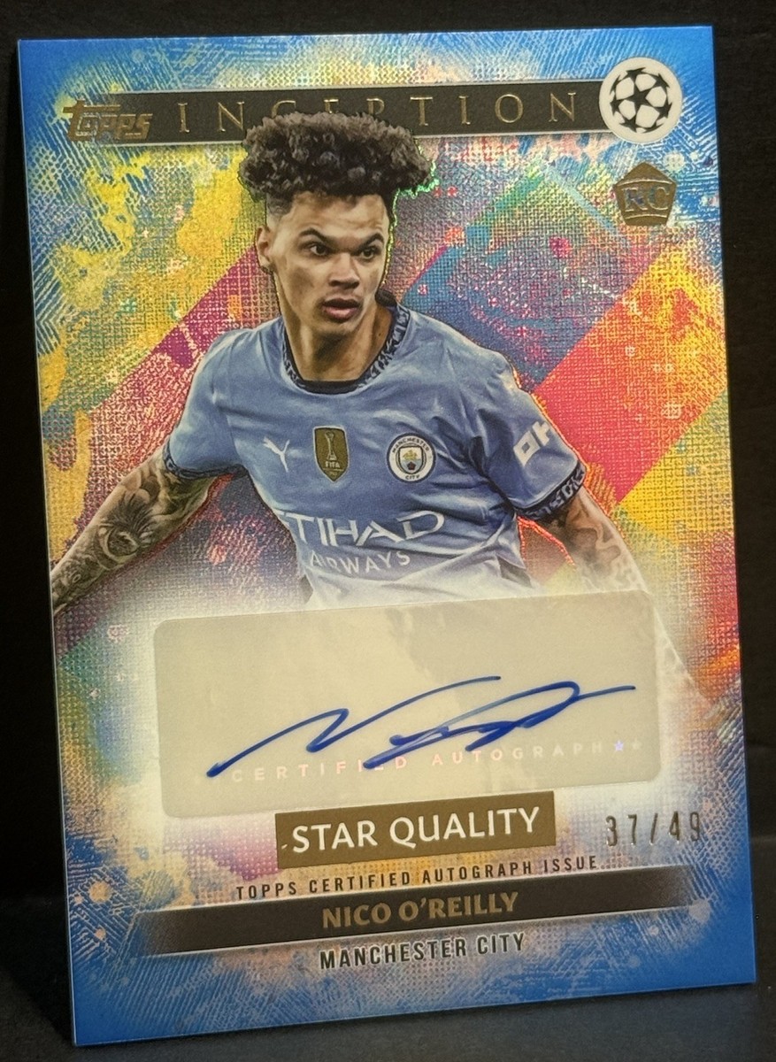 2024-25 Topps Inception UCC Manchester City RC Nico O'Reilly Auto