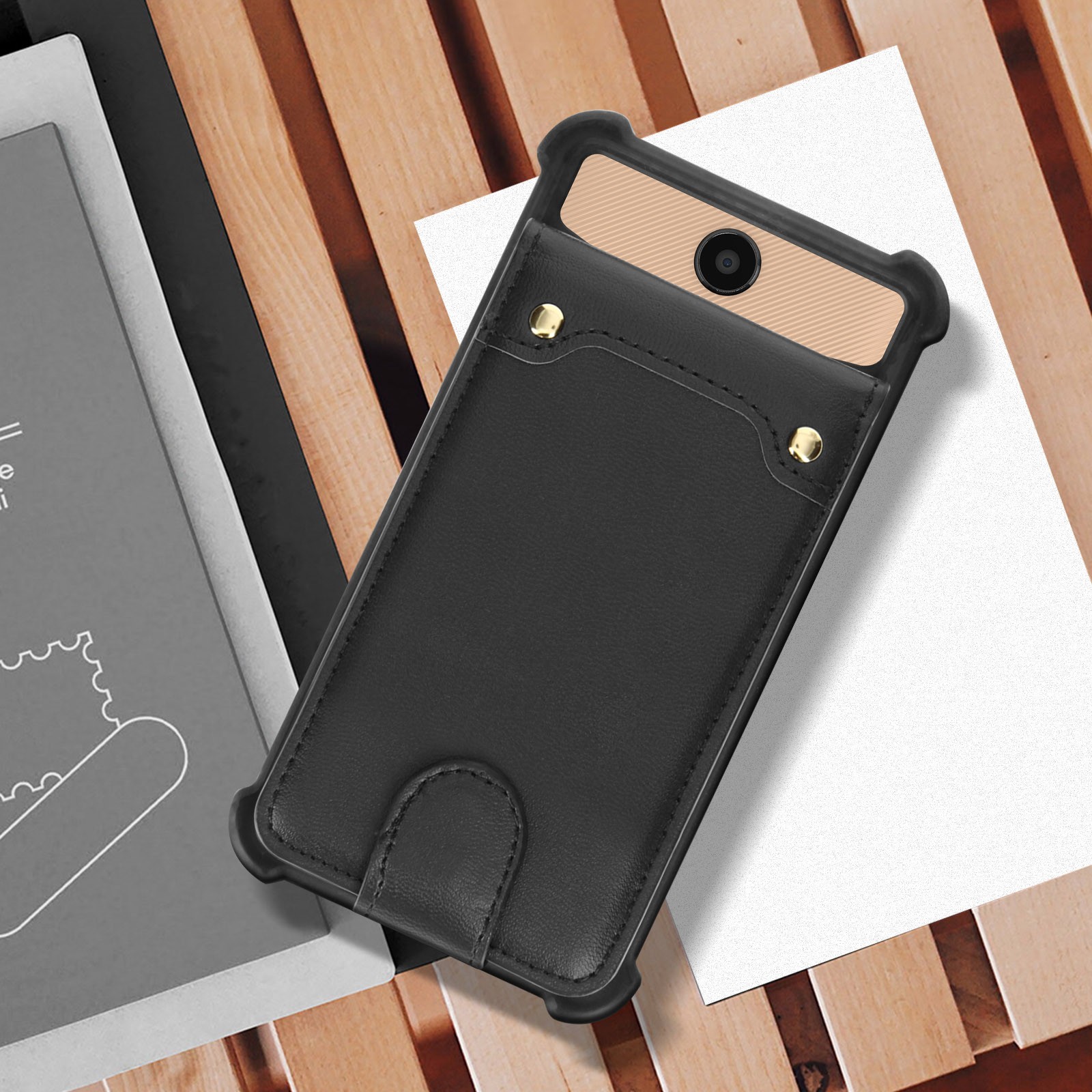 Coque antichoc pour smartphone 4.7 5 pouces housse de protection noire - 3