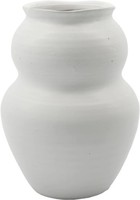 House Doctor Vase Groß - Juno Weiß Organische Vase GrößE Ca. H 22,5 Cm X D 17 Cm