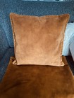 JOHN LEWIS Burnt Orange Velvet Cushion Cover x 4
