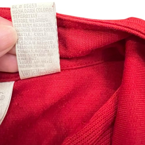 Koret K-Wear Vintage Red Jacket Zip Up Gold Snaps Size Large Lightweight Pockets - Picture 4 of 14