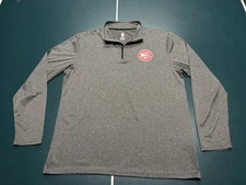 Atlanta Hawks NBA Unk Brand Men’s 1/4 Zip Long Sleeve Pullover Size XL