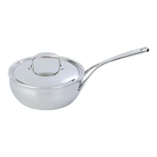 Demeyere Atlantis 3.5 qt Conic Sauté Pan/Saucier With Lid 18/10 Stainless Steel
