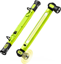 Under Hood Work Light Bar, 3000LM LED Magnetic Light Bar with Hooks, 5200Mah Cor