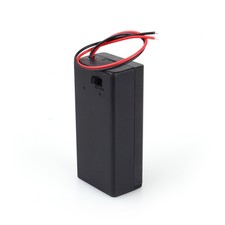 9V Volt PP3 Battery Holder Box DC Case W/ Wire ON/OFF Switch Cover  